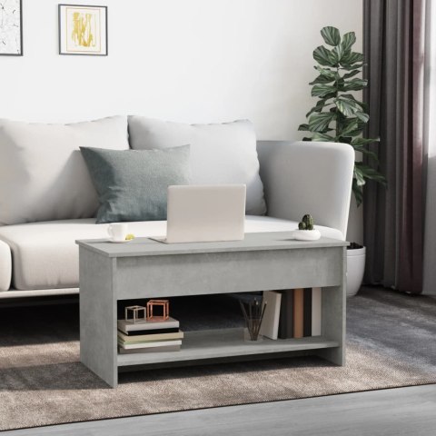 STOLIK KAWOWY SZAROŚĆ BETONU 102X50X52,5CM