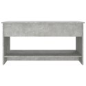 STOLIK KAWOWY SZAROŚĆ BETONU 102X50X52,5CM