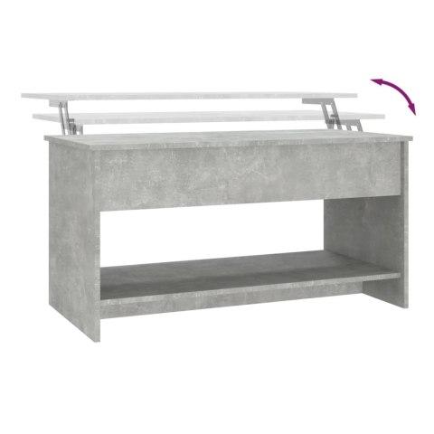 STOLIK KAWOWY SZAROŚĆ BETONU 102X50X52,5CM