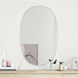 LUSTRO ŚCIENNE SREBRNE 80X50CM