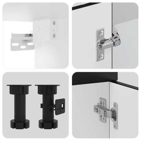 ZESTAW SZAFEK KUCHENNYCH KALMAR 14-CZĘŚCIOWY CZARNA