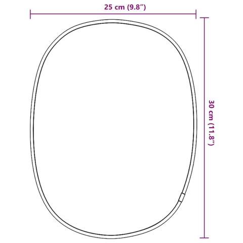 LUSTRO ŚCIENNE ZŁOTE 30X25CM
