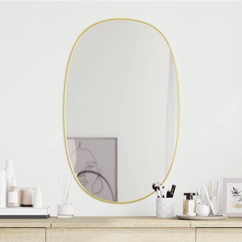 LUSTRO ŚCIENNE ZŁOTE 80X50CM