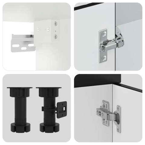 ZESTAW SZAFEK KUCHENNYCH KALMAR 11-CZĘŚCIOWY CZARNY