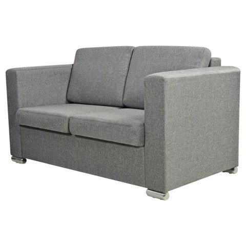 2 OSOBOWA SOFA TAPICEROWANA JASNOSZARA
