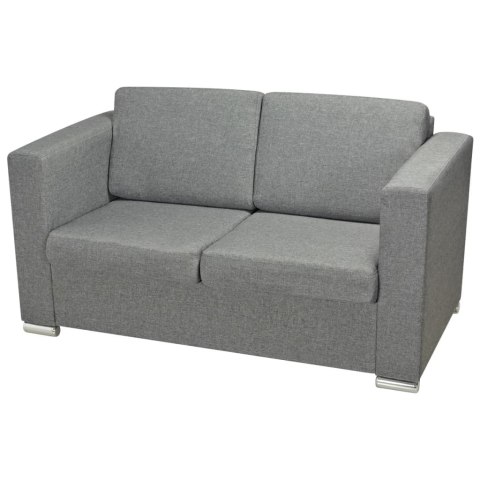 2 OSOBOWA SOFA TAPICEROWANA JASNOSZARA