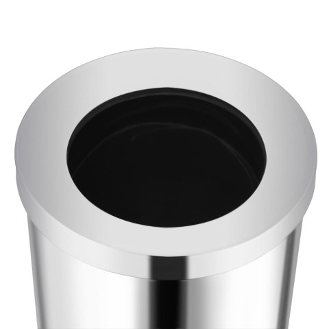 VidaXL Hotelowy kosz na śmieci, stal nierdzewna, 32 L