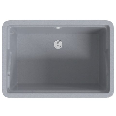 WANIENKA DO PRANIA SZARA 59X41X75CM ŻYWICA SYNTETYCZNA