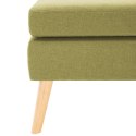 VidaXL Podnóżek, zielony, tapicerowany tkaniną