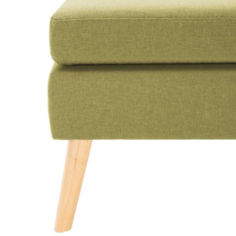 VidaXL Podnóżek, zielony, tapicerowany tkaniną