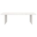 PODSTAWKA NA MONITOR BIAŁA 50X27X15CM LITE DREWNO SOSNOWE