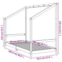 RAMA ŁÓŻKA DLA DZIECI 90X200CM DREWNO SOSNOWE