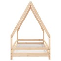 RAMA ŁÓŻKA DZIECIĘCEGO 90X190CM LITE DREWNO SOSNOWE