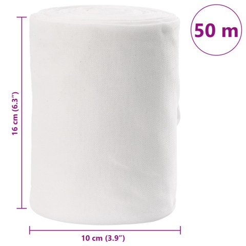 ROLKA MATERIAŁU RZEMIEŚLNICZEGO BIAŁA TKANINA 50M