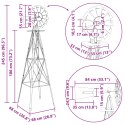 WIATRAK SZARY 84X68X245CM ŻELAZO