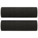 2-CZ. KOMPLET WYPOCZYNKOWY Z PODUSZKAMI CZARNY TKANINA
