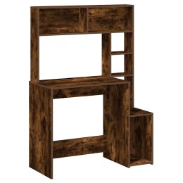 BIURKO Z PÓŁKAMI OPALANY DĄB 100X45X140CM