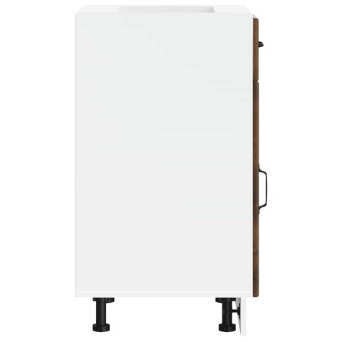 SZAFKA KUCHENNA DOLNA „LUCCA" DĄB WĘDZONY DREWNO KLEJONE