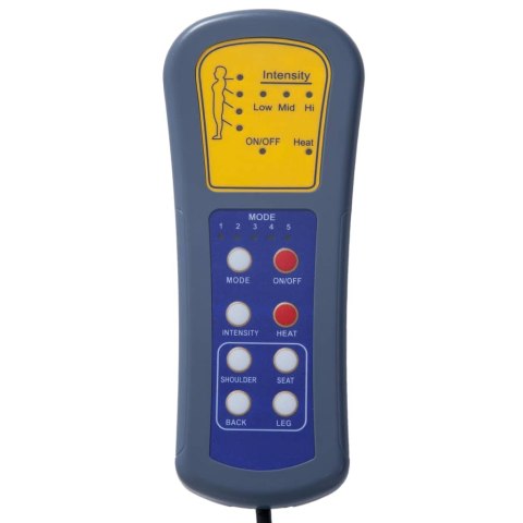 SZEZLONG MASUJĄCY BRĄZOWY SZTUCZNA SKÓRA ZAMSZOWA