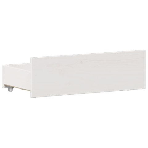 ŁÓŻKO BEZ MATERACA Z WEZGŁOWIEM BIAŁE 120X200CM SOSNOWE