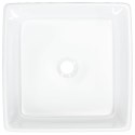 UMYWALKA BIAŁA 37X37X13CM CERAMICZNA KWADRATOWA