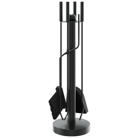 5-CZĘŚCIOWY ZESTAW AKCESORIÓW DO KOMINKA 18X56CM STAL