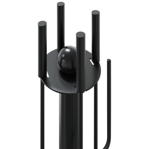 5-CZĘŚCIOWY ZESTAW AKCESORIÓW DO KOMINKA 18X56CM STAL