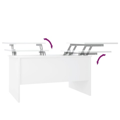 STOLIK KAWOWY BIAŁY 80X50X42,5CM