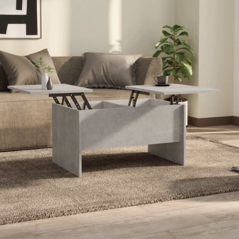 STOLIK KAWOWY SZAROŚĆ BETONU 80X50X42,5CM