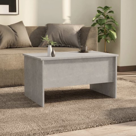 STOLIK KAWOWY SZAROŚĆ BETONU 80X50X42,5CM