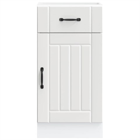 SZAFKA KUCHENNA DOLNA „LUCCA" Z BIAŁEGO DREWNA KLEJONEGO