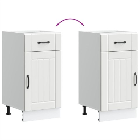 SZAFKA KUCHENNA DOLNA „LUCCA" Z BIAŁEGO DREWNA KLEJONEGO