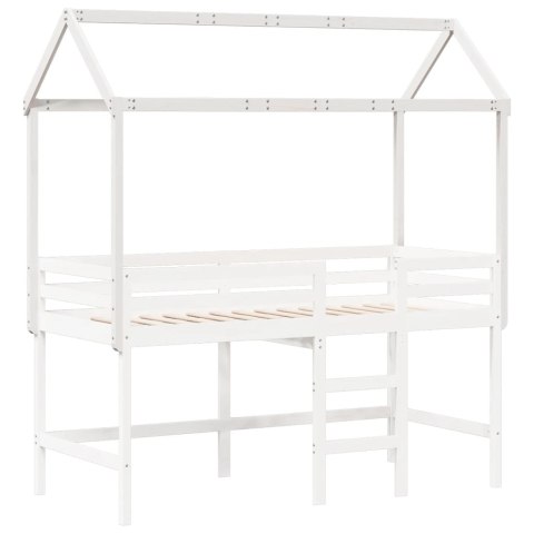 DASZEK DO ŁÓŻKA DZIECIĘCEGO BIAŁY 207X95,5X159CM SOSNOWY