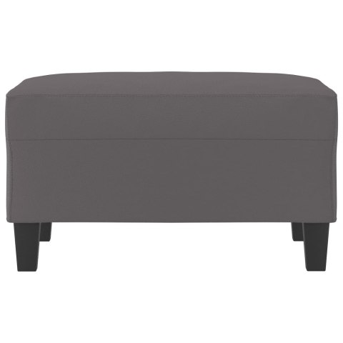 PODNÓŻEK SZARY 70X55X41CM SZTUCZNA SKÓRA