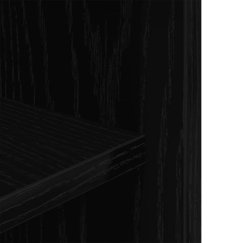 STOJAK NA AKWARIUM CZARNY DĄB 75X36X72,5CM DREWNO KLEJONE