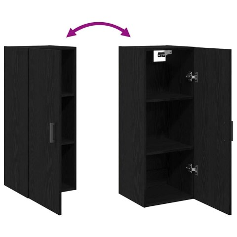 SZAFKA ŚCIENNA CZARNY DĄB 34,5X34X90CM