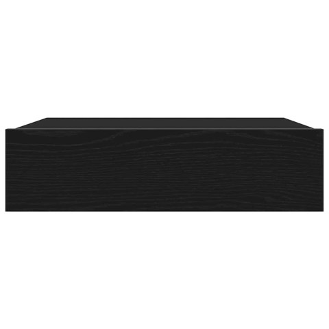 SZAFKI RTV Z OŚWIETLENIEM LED 2 SZT. DĄB CZARNY 60X35X15,5CM