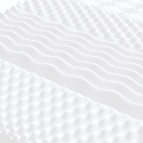 LEŻANKA ROZSUWANA Z MATERACAMI CZARNA 80X200CM TKANINA