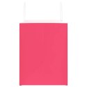 VidaXL Torby papierowe 250 szt. z uchwytami Różowe 32x22x28 cm