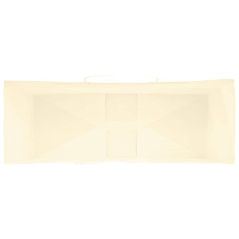 VidaXL Torby papierowe 250 szt. z uchwytami żółte 45x17x48 cm