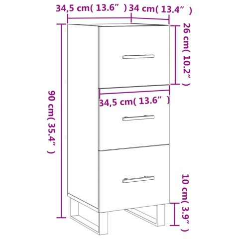 SZAFKA DĄB SONOMA 34,5X34X90CM