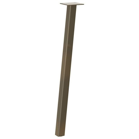 NOGI DO STOŁU KONSOLOWEGO 4 SZT. NATURALNA STAL 72CM STAL