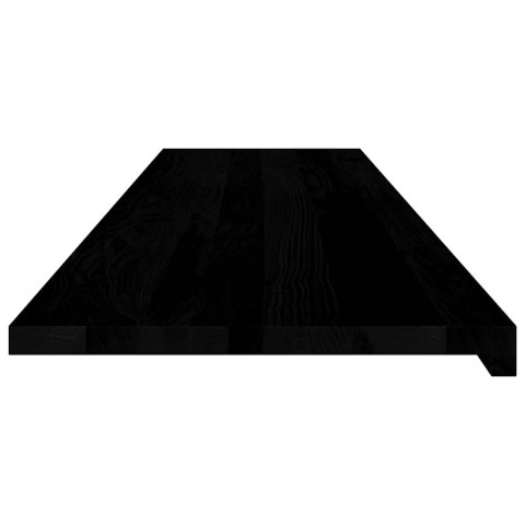 VidaXL Parapety 2 szt., ciemnobrązowy, 160x40x2 cm, lite drewno dębowe