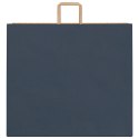 VidaXL Torby papierowe 250 szt. z uchwytami Niebieskie 54x15x49 cm