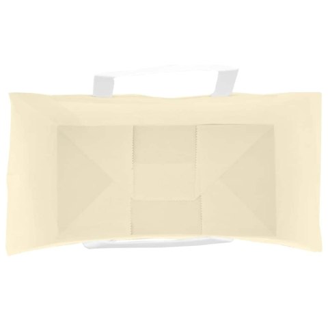 VidaXL Torby papierowe 250 szt. z uchwytami żółte 32x17x25 cm