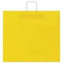 VidaXL Torby papierowe 250 szt. z uchwytami żółte 54x15x49 cm