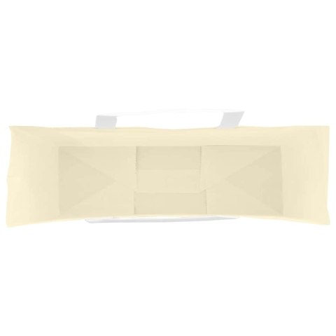 VidaXL Torby papierowe 250 szt. z uchwytami żółte 54x15x49 cm