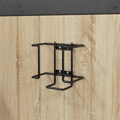 VidaXL Uchwyt na lizawkę, stalowy, czarny