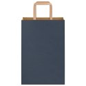 VidaXL Torby papierowe 250 szt. z uchwytami Niebieskie 21x11x31 cm