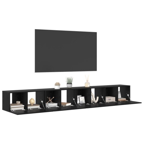 ZESTAW SZAFEK RTV 4 PCS DĄB CZARNY ŚREDNI 30X 60X 30.5CM